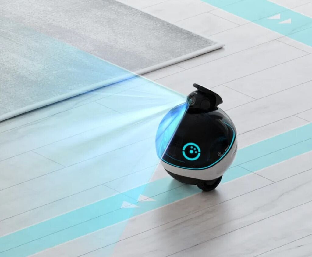 Enabot EBO X Überwachungsroboter (3840 x 2160 Pixels) Netzwerkkamera Schwarz Silber