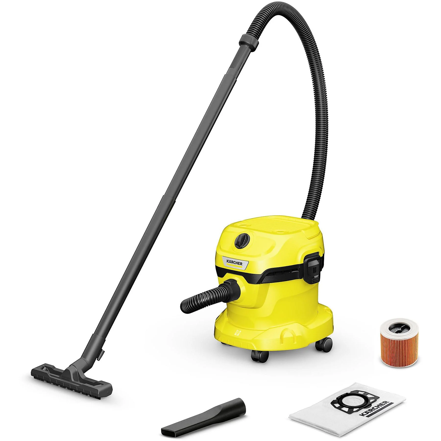 KÄRCHER 1.628-009.0 WD 2 PLUS V-12/4/18/C Nass-/Trockensauger, Gelb