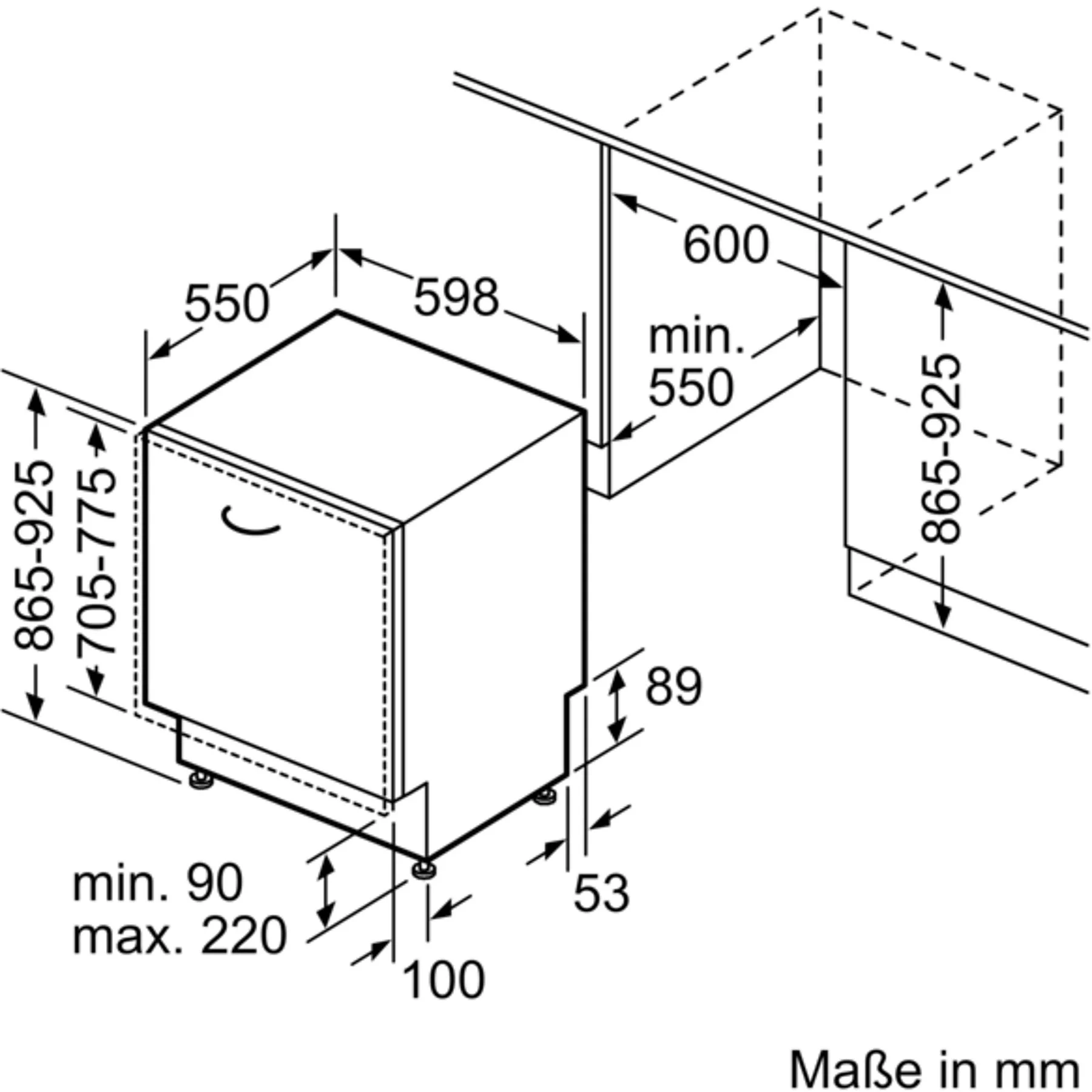 BOSCH SBV6ZCX16E Serie 6 Geschirrspüler (vollintegrierbar, 598 mm breit, 40 dB (A), B)