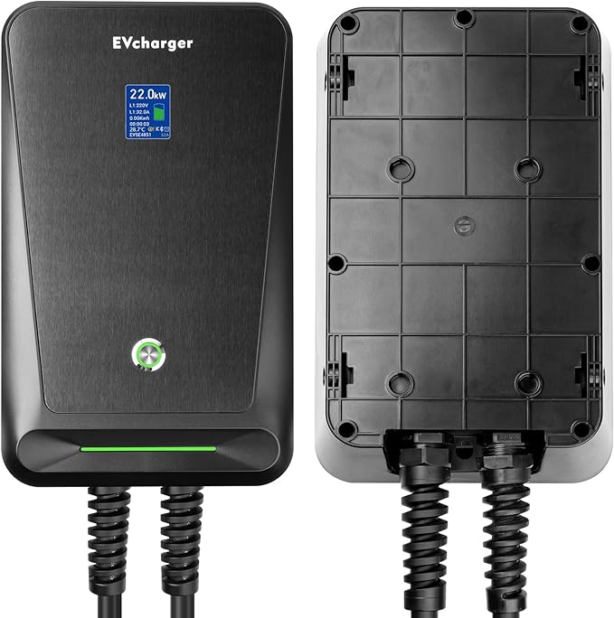 LEFANEV 32A/22KW Type 2 Wall Hanging Charging Station for Electric Vehicles