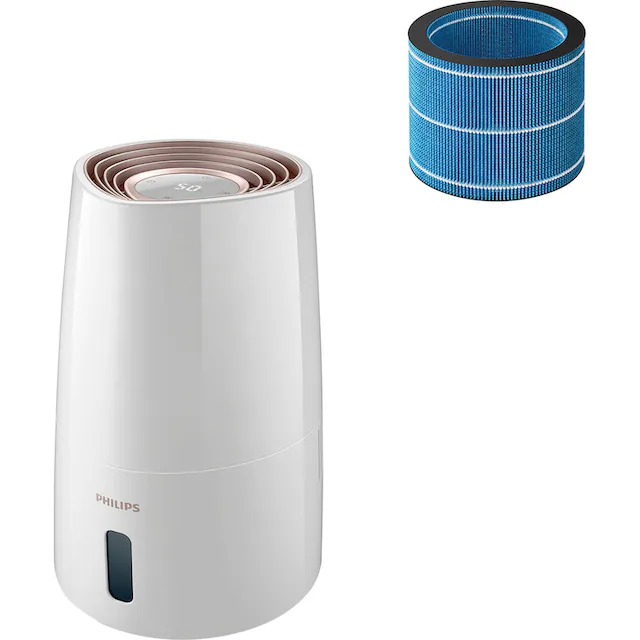 Philips Luftbefeuchter »HU3916/10 3000 Serie«, 3 l Wassertank, für 45 m² Räume, mit NanoCloud-Technologie