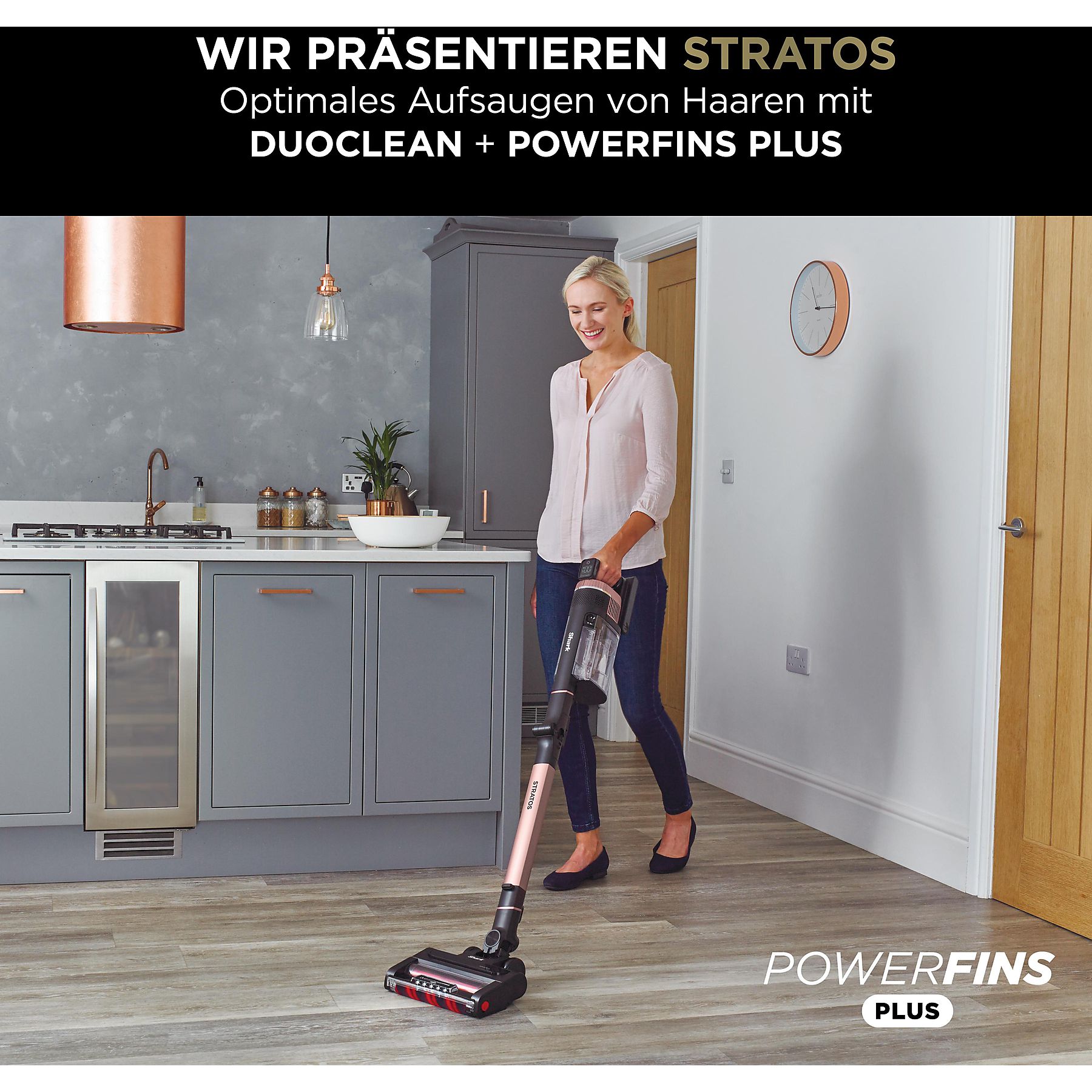 SHARK IZ400EU Stratos Stielsauger, Akkubetrieb, 80 Watt