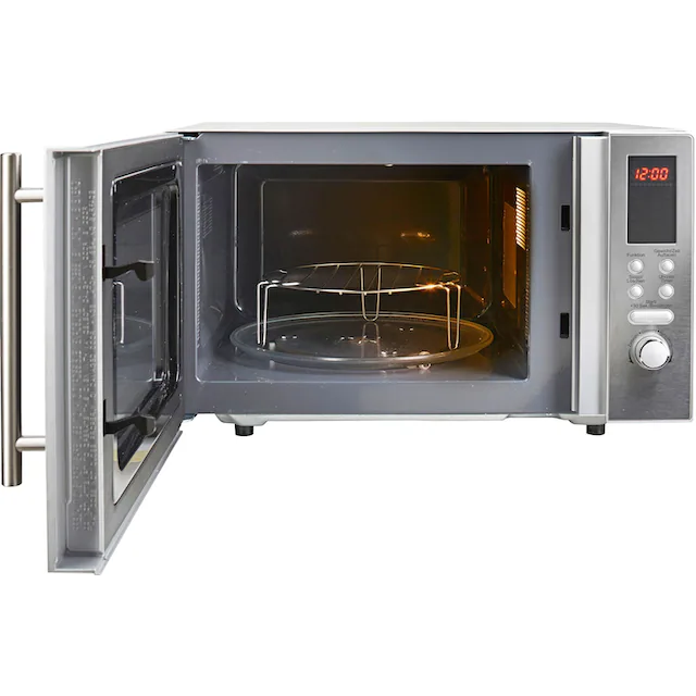 Hanseatic Mikrowelle »AS823EBB-P«, Grill und Heißluft, 800 W, 3-in-1 Gerät, 10 Automatikprogramme
