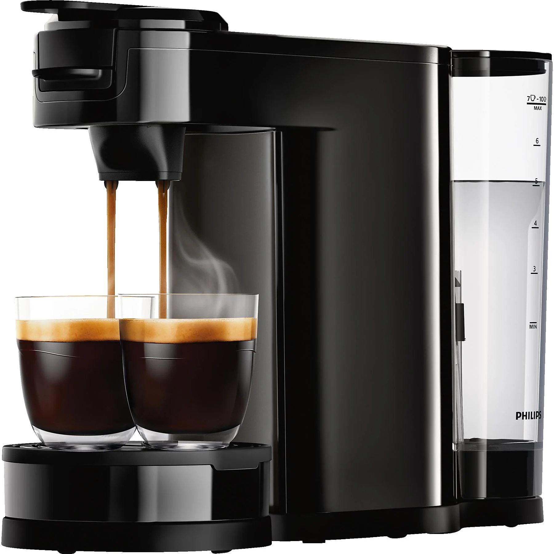 PHILIPS SENSEO® HD6592/64 Switch 2in1 Pad- und Filterkaffeemaschine, Klavierlackschwarz