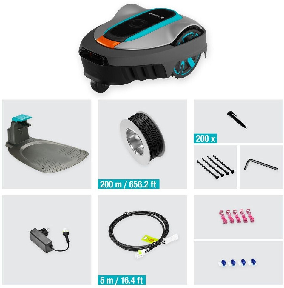 Gardena SILENO life 1000 m² mit Bluetooth (15102-20)