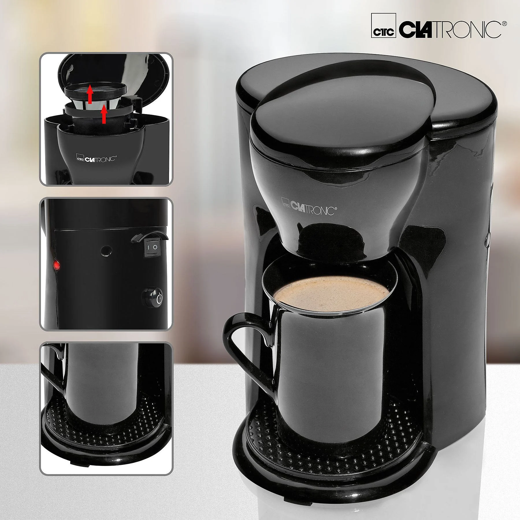 CLATRONIC KA 3356 Kaffeemaschine Schwarz