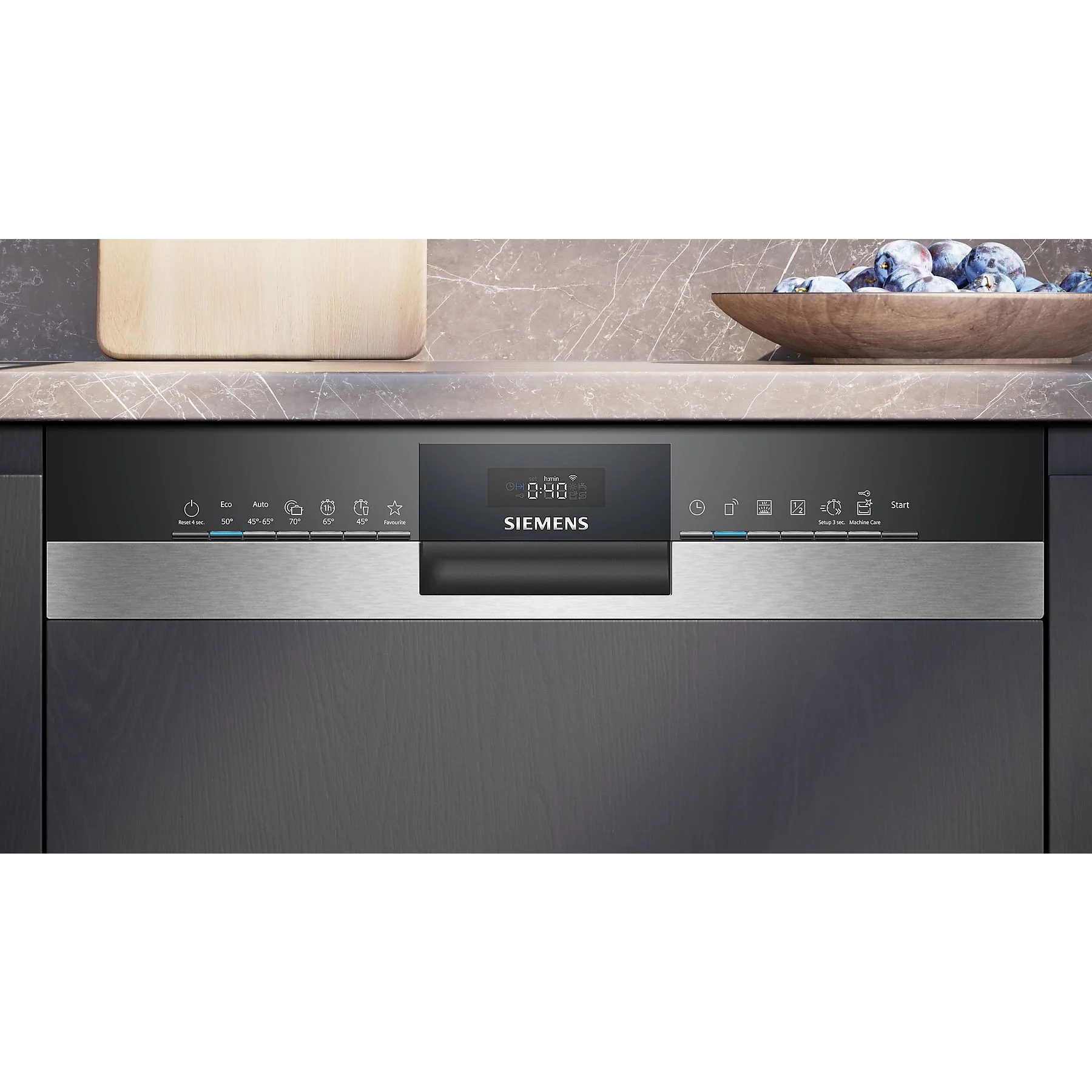 SIEMENS SN53ES04TE iQ300 Geschirrspüler (teilintegrierbar, 598 mm breit, 44 dB (A), B)