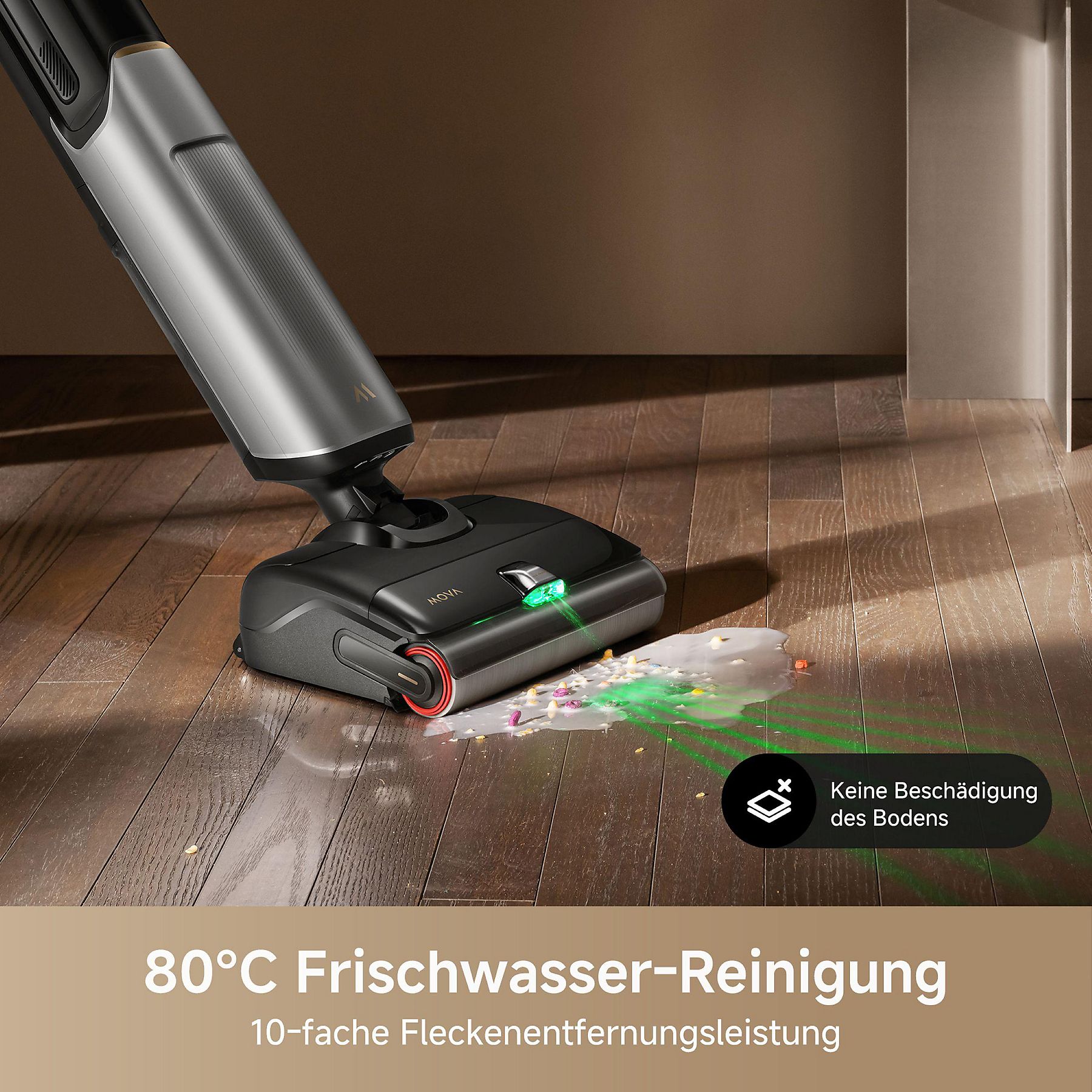 MOVA X4 Pro Nass-/Trockensauger, Akkubetrieb