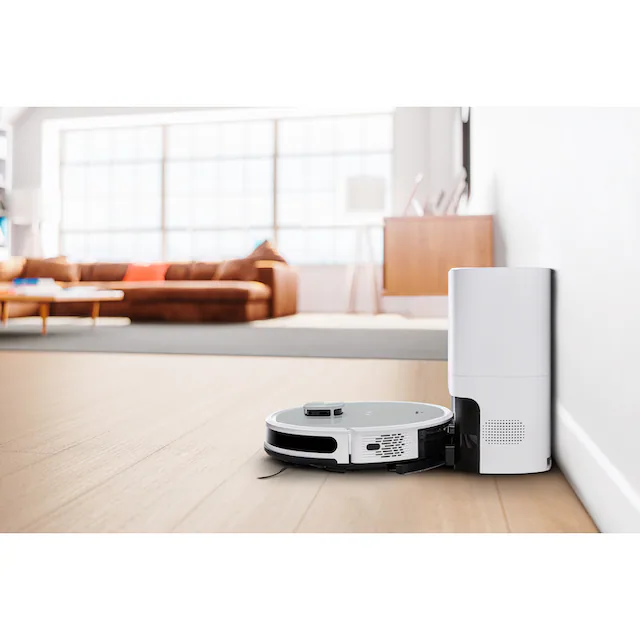Medion® Saugroboter »mit Wischfunktion X21 SW+ (MD 11500), Lasernavigation,«, App- und Sprachsteuerung, raumspezifische Reinigung, Verbotszonen