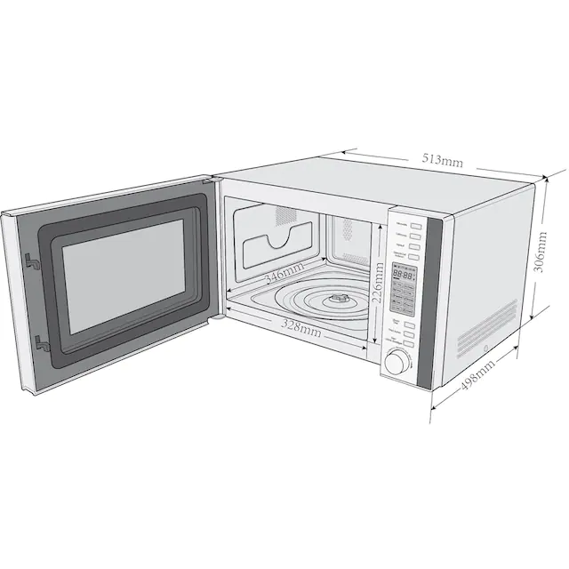 Privileg Mikrowelle »285902«, Grill und Heißluft, 900 W, 3-in-1 Gerät