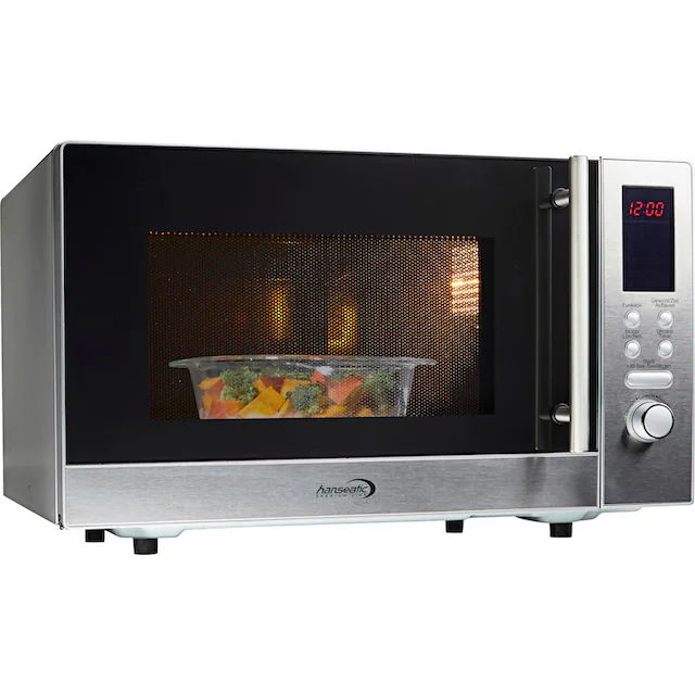 Hanseatic Mikrowelle »AS823EBB-P«, Grill und Heißluft, 800 W, 3-in-1 Gerät, 10 Automatikprogramme