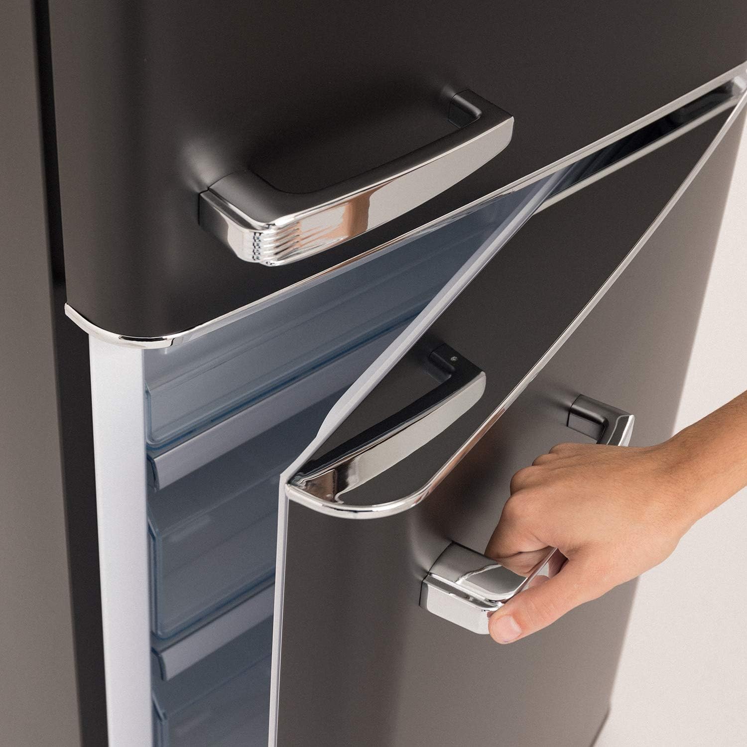 CREATE / FRIDGE STYLANCE 244L / Fridge Black/Retro Vintage Style and Design [Energy Class E]