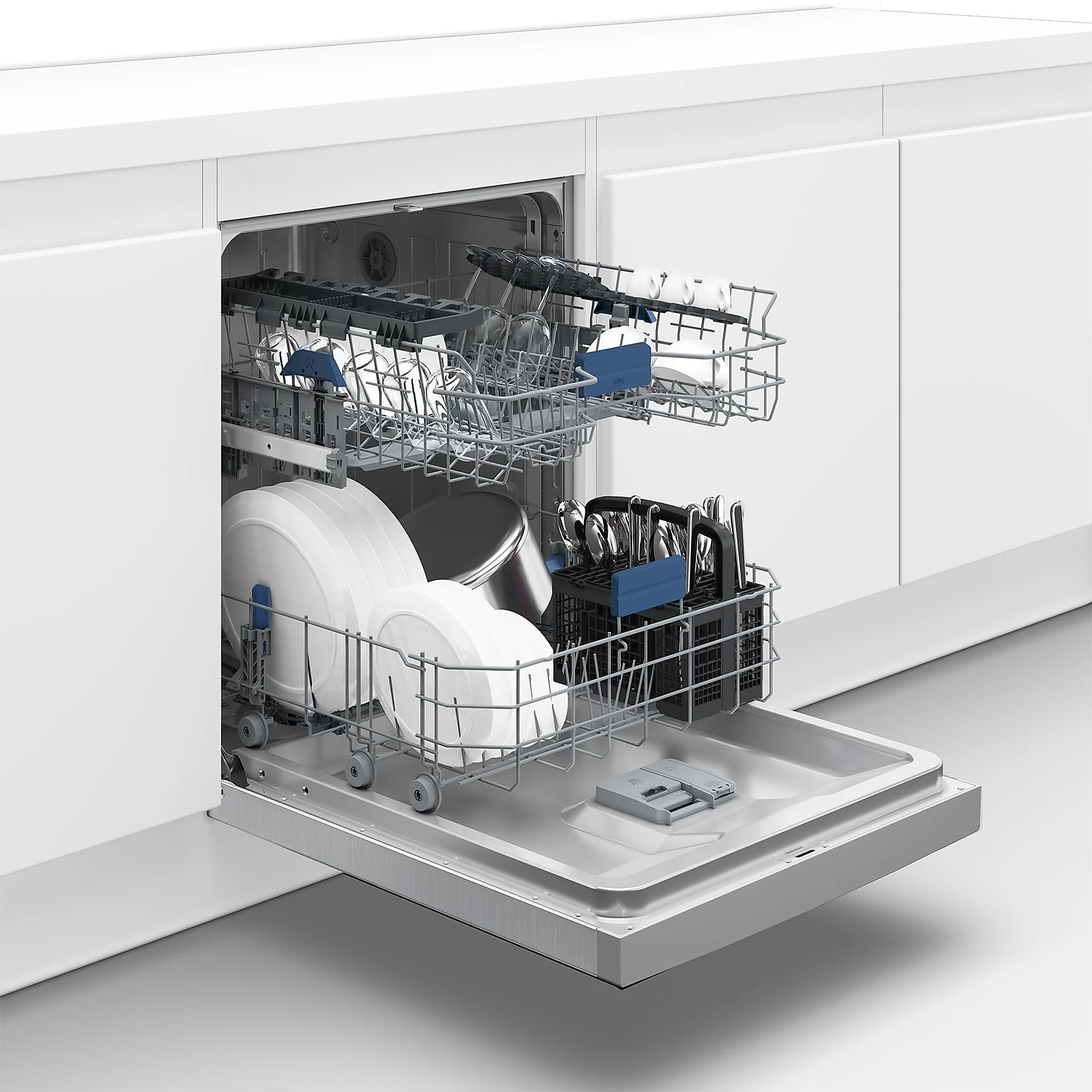 BEKO BDUN36451X Geschirrspüler (unterbaufähig, 598 mm breit, 42 dB (A), B)