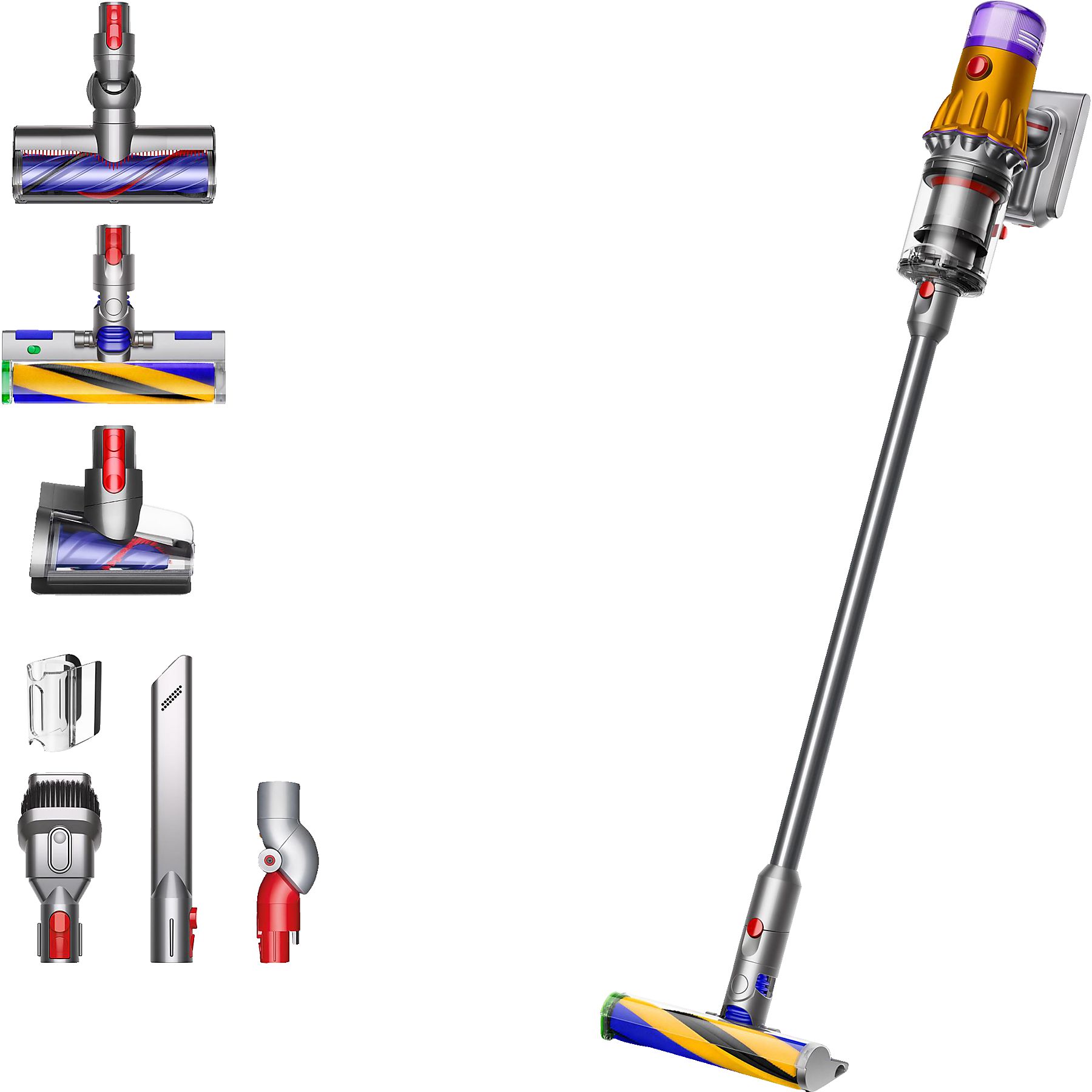 DYSON V12 Detect Slim Absolute (2022) Stielsauger, Akkubetrieb, 545 Watt
