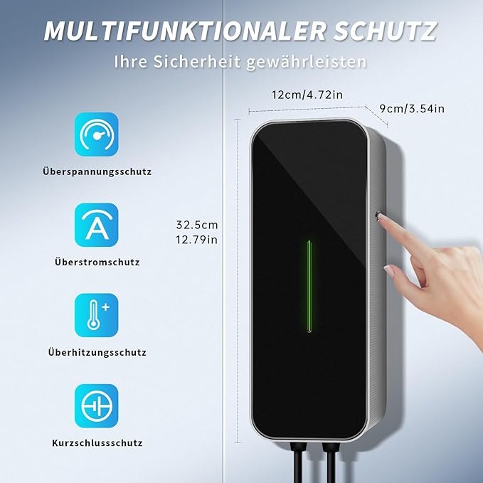 LEFANEV EV Charger Type 2 32A 1-Phase 7kW Home Electric Car Charging Station