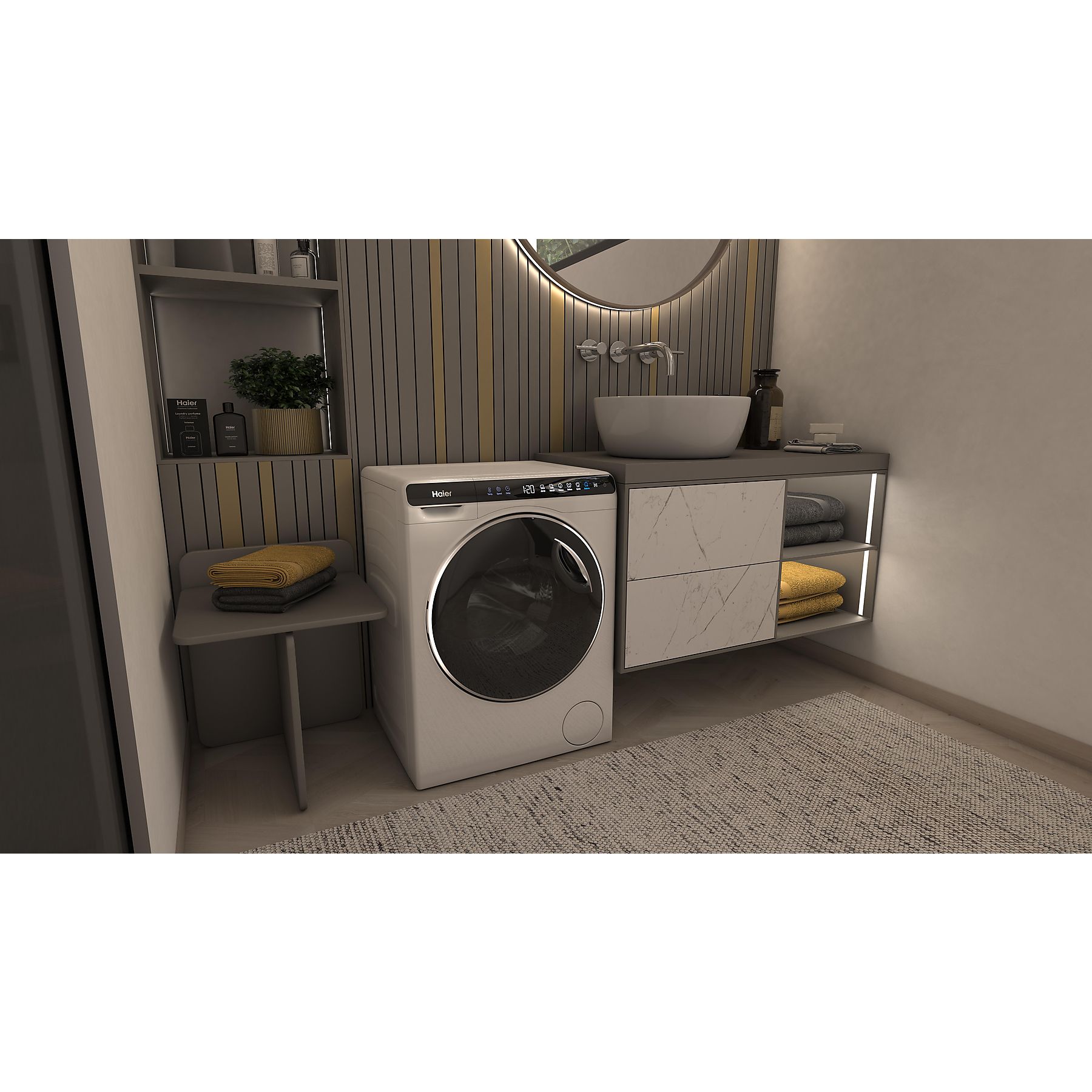HAIER HW50-BP12307 MINI-WASHER Waschmaschine (5 kg, 1200 U/Min., A)