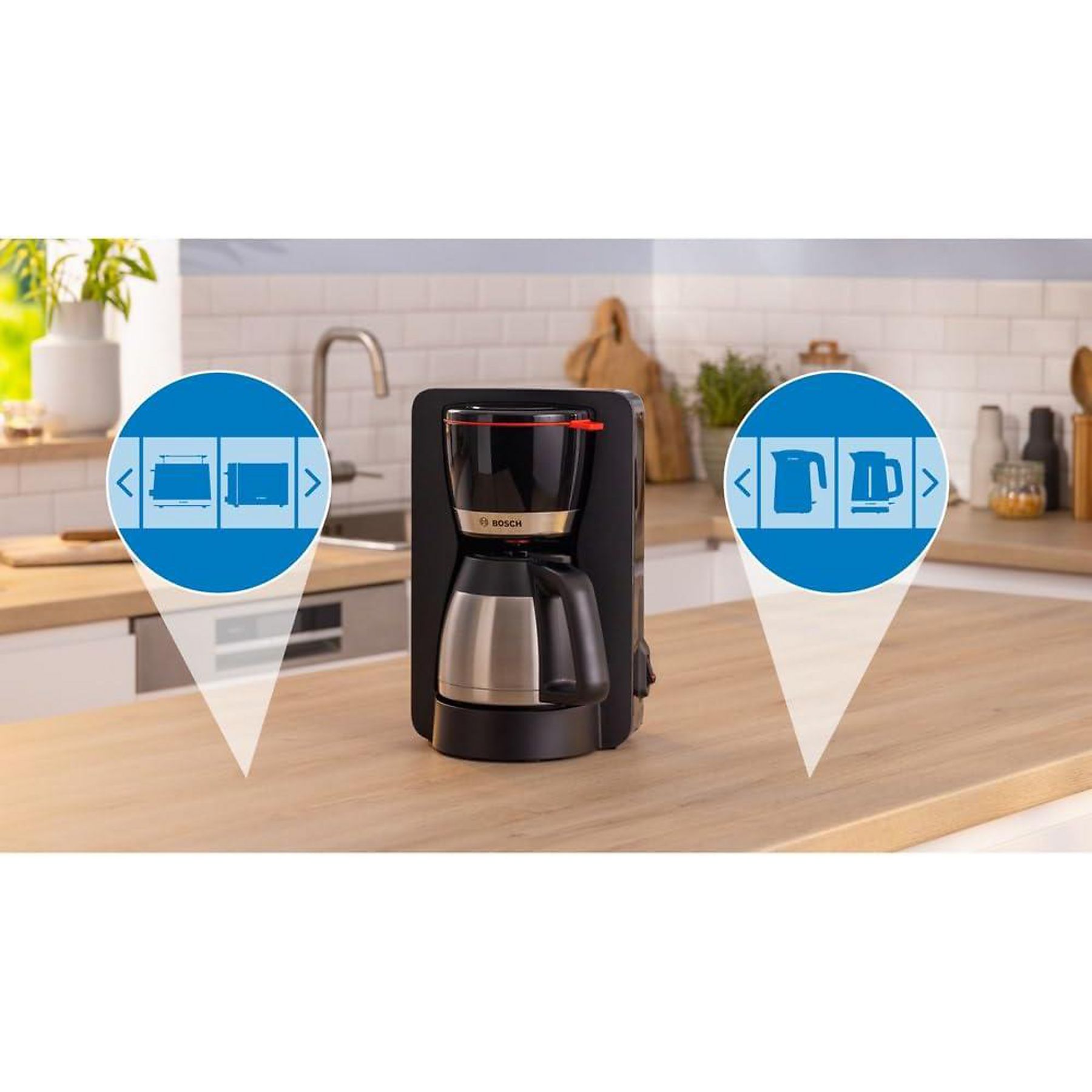 BOSCH TKA5M253 Kaffeemaschine Schwarz