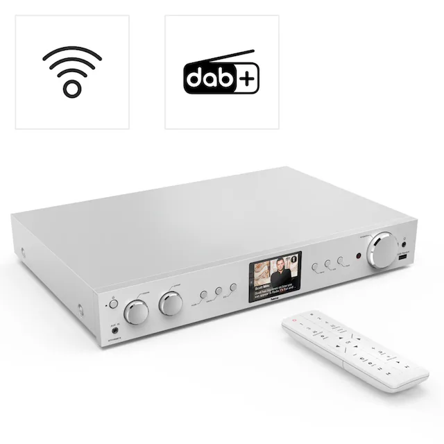 Hama Tuner »HiFi Tuner FM,DAB DAB+,Internetradio, Bluetooth Receiver & Transmitter«, mit Timer, Weckfunktion, Farbdisplay, Spotify und Amazon Music hören