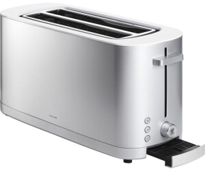 ZWILLING Enfinigy Toaster mit Brötchenaufsatz, 2 Schlitze lang Silber