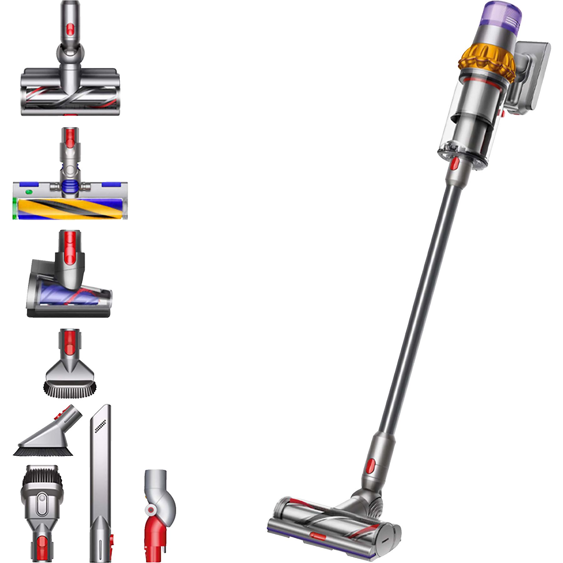 DYSON V15 Detect Absolute Extra Stielsauger, Akkubetrieb, 660 Watt