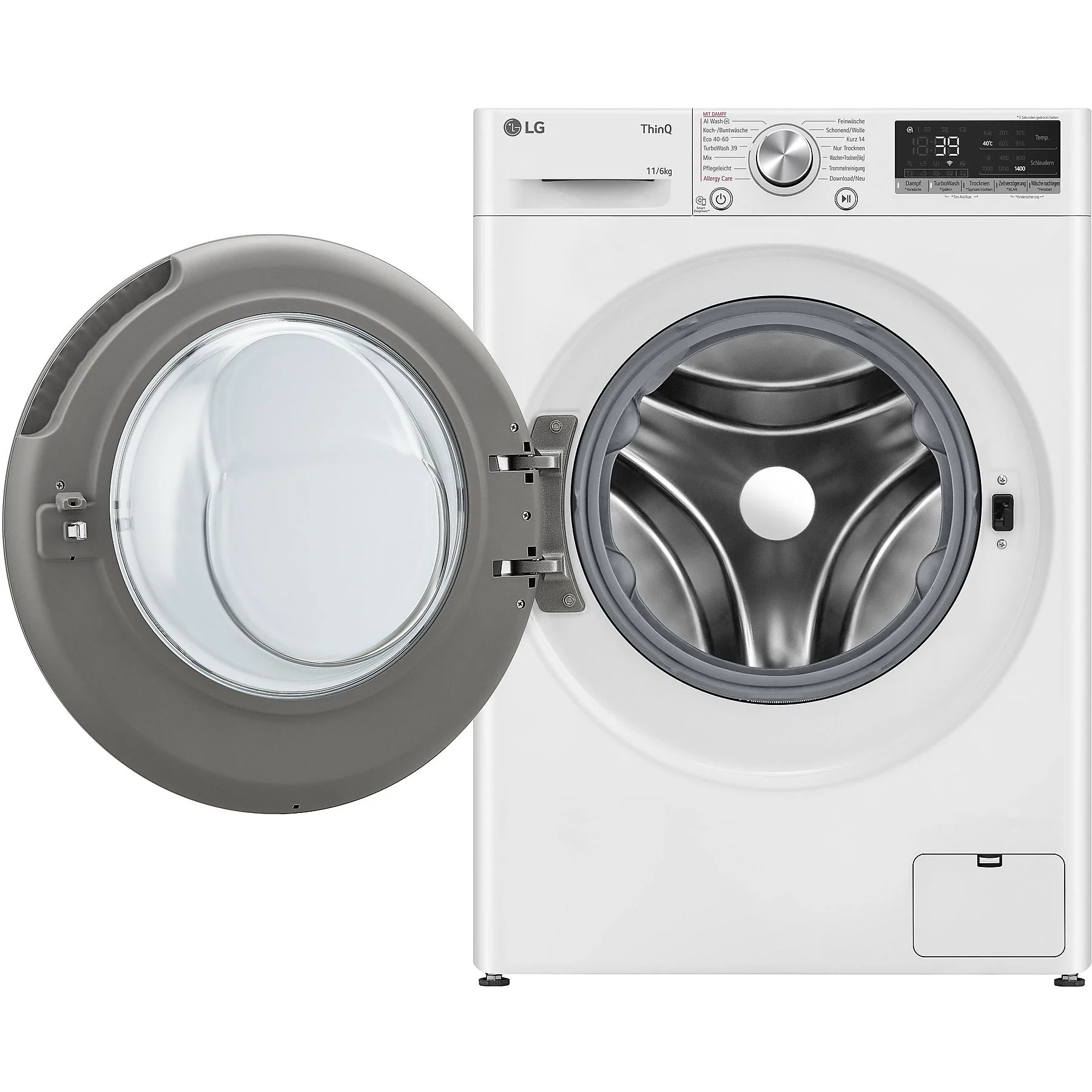 LG W4WR70E61 Serie 7 Waschtrockner (11 kg / 6 kg, 1360 U/Min.)