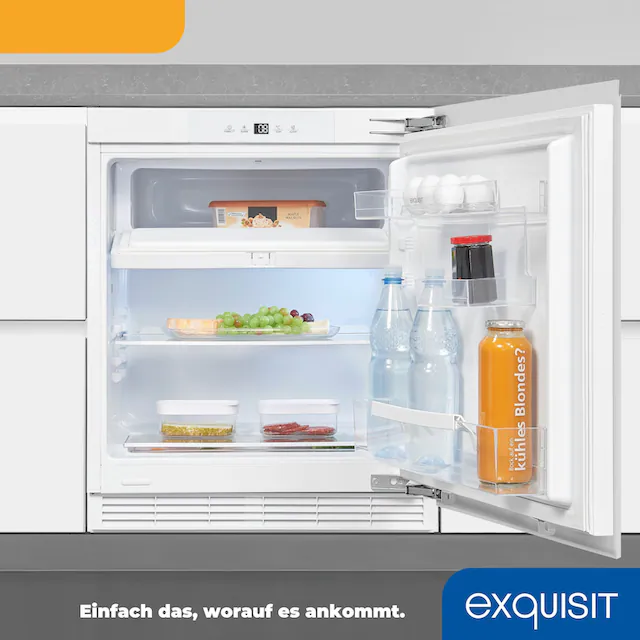 exquisit Einbaukühlschrank »UKS130-4-FE-010E«