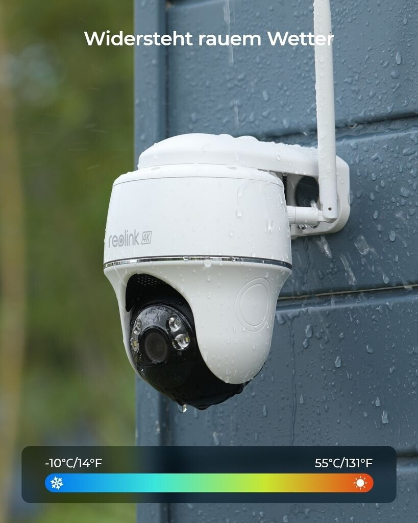 reolink Argus PT Ultra SP 2Pack Home Hub 4K 8MP Outdoor Akku 5/2 4 GHz 360° Schwenkbar Farbnachtsicht (Home Hub + Argus PT Ultra + SP)