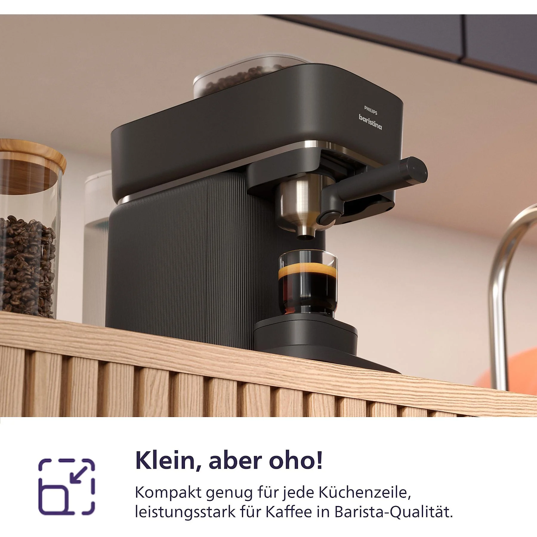 PHILIPS BAR300/60 Baristina Espressomaschine Schwarzgrau